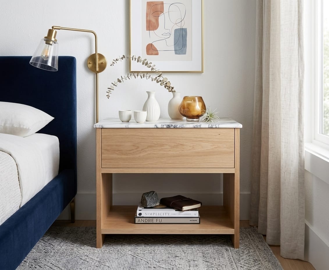 Bed Slide Table- Wooden